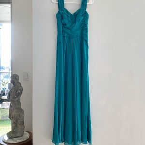 Monique Lhullier Bridemaid Dress Teal size 6